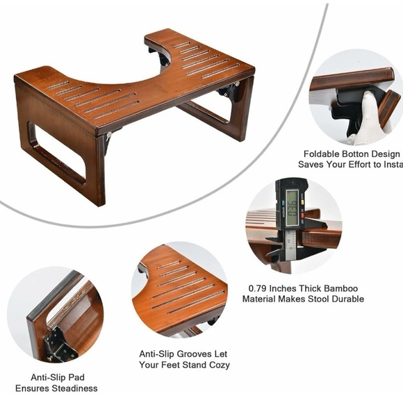 Bamboo Toilet stool - Picture 4 of 5